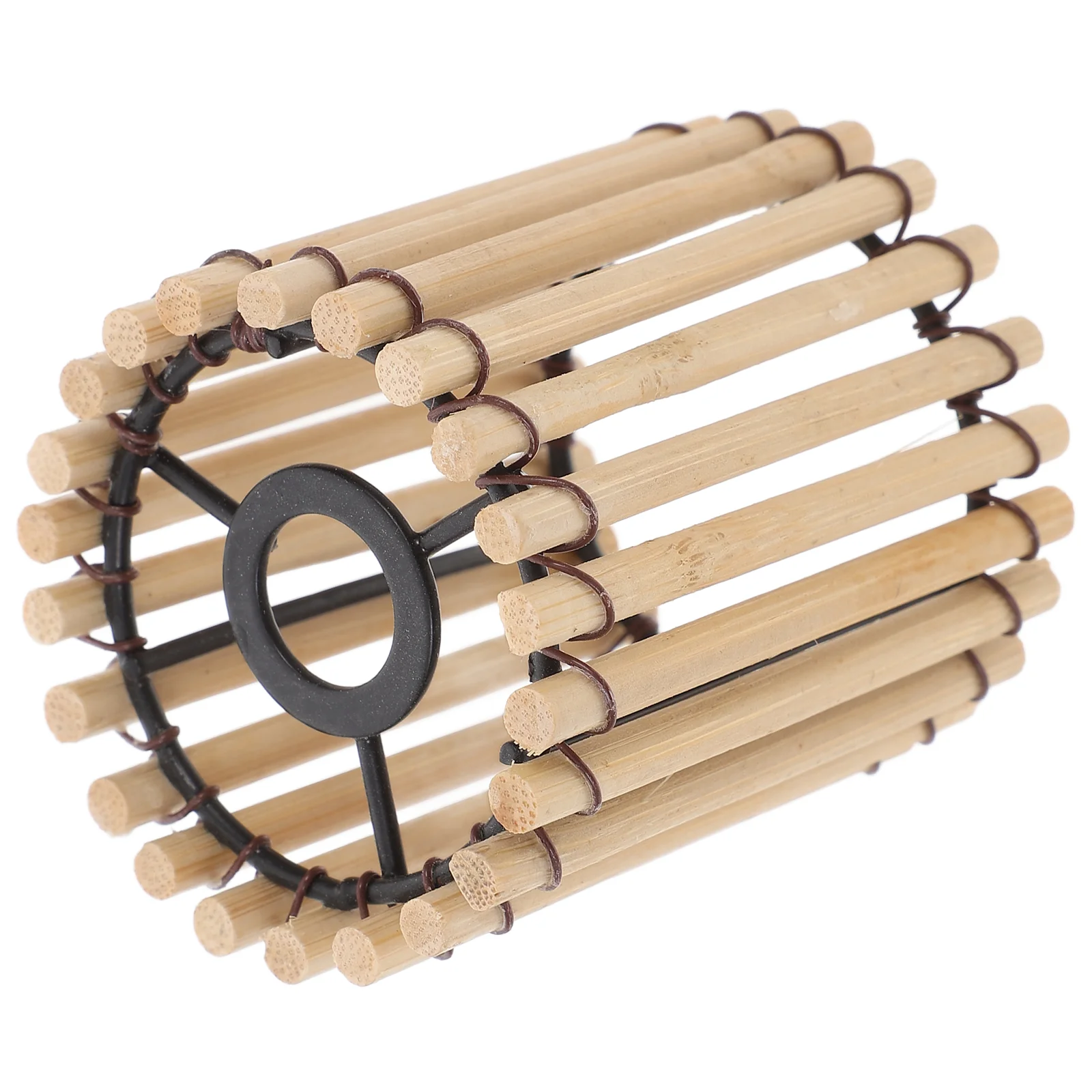 Small Bamboo Lampshade For Tea Room Decor Woven Bamboo For Ceiling Lights Homemade Bamboo Lampshade Drum Lamp Shades Lamp Shade