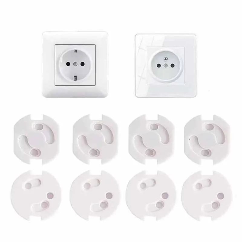 1/510pcs Baby Safety Child Electric Socket Outlet Plug Protection Security Two Phase Safe Lock Cover Kids Sockets Cover Plugs