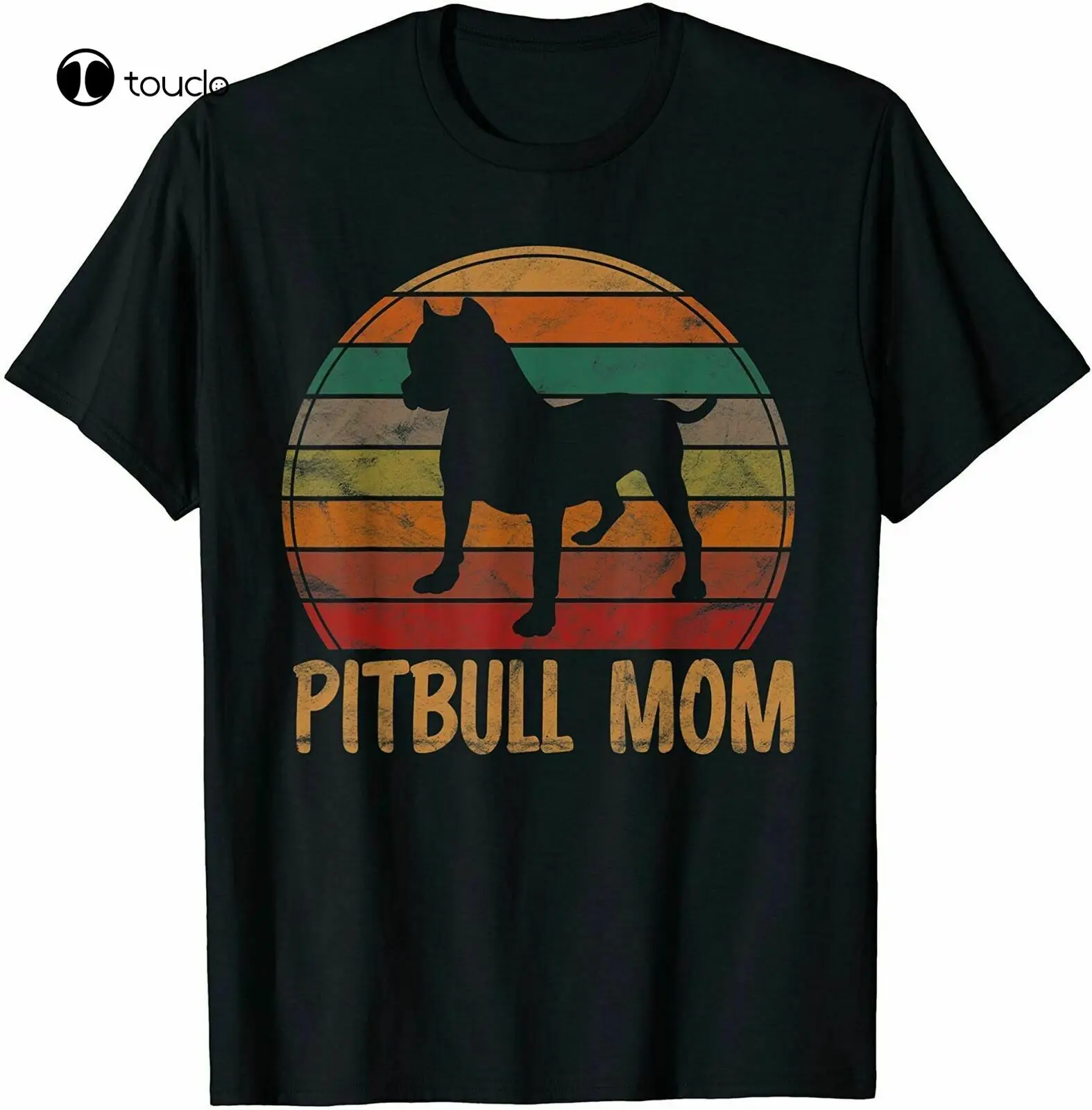 Retro Pitbull Mom Gift Dog Lover Pet Mother Pit Bull Mama T-Shirt Birthday Gift t-shirts for women