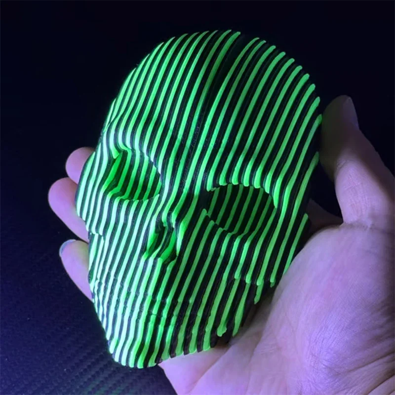 3d Printed Luminous Quantum Skull, Fidget Skull Gifts,  Funny Desktop Ornaments For Home Office Desk Unique Quantum Skull Decor