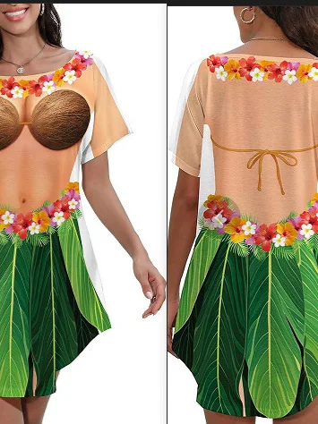 

FloralPattern Dress Lightweight Sleeveless Side-Pocket Dress Colorblock Printed Mid-Length Dress Breathable V Neck Dresses