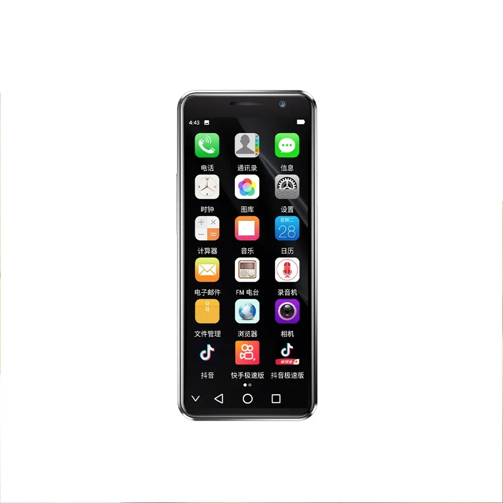 SOYES XS16 Pro 4GB RAM 128GB ROM 4 Inch Mini Smartphone Android 10 Octa-Core 2100mAh Face ID 4G LTE Kleine telefoon Type-C OTG