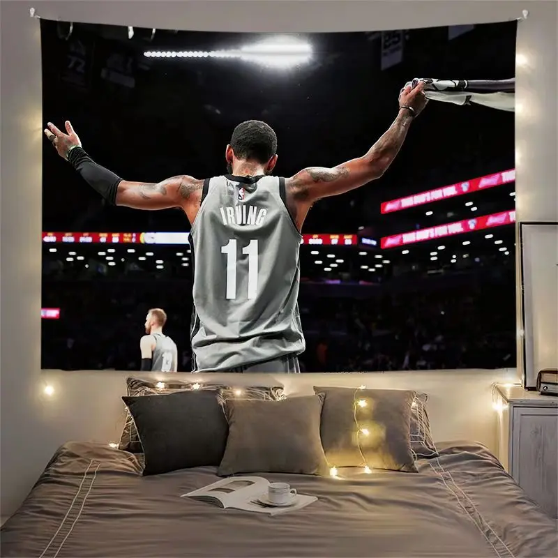 

Football Sport Print Tapestry Dormitory Background Wall Cloth Decor Fans Gift Boys Bedroom Poster Living Room INS Style Hanging