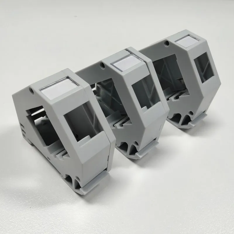 Rj45 keystone jack para módulo de rotulagem campo terra primavera ip20 à prova de poeira portátil caixa titular habitação adaptador de montagem em trilho din