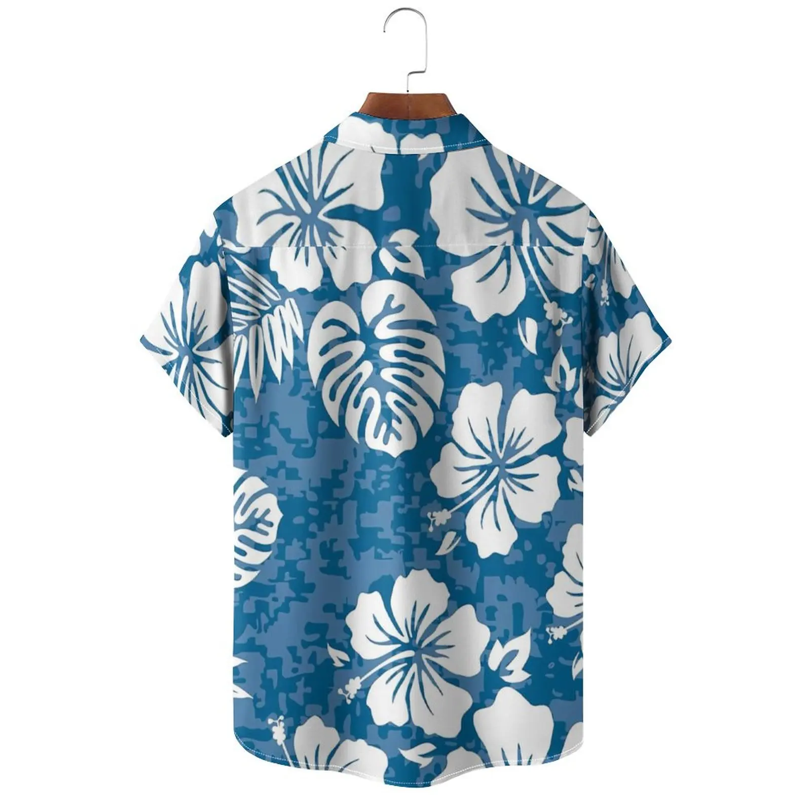 Summer Fashion Mens Hawaiian Shirts Short Sleeve Button Coconut Tree Printed Casual Beach Aloha Shirt Plus Size men shirt