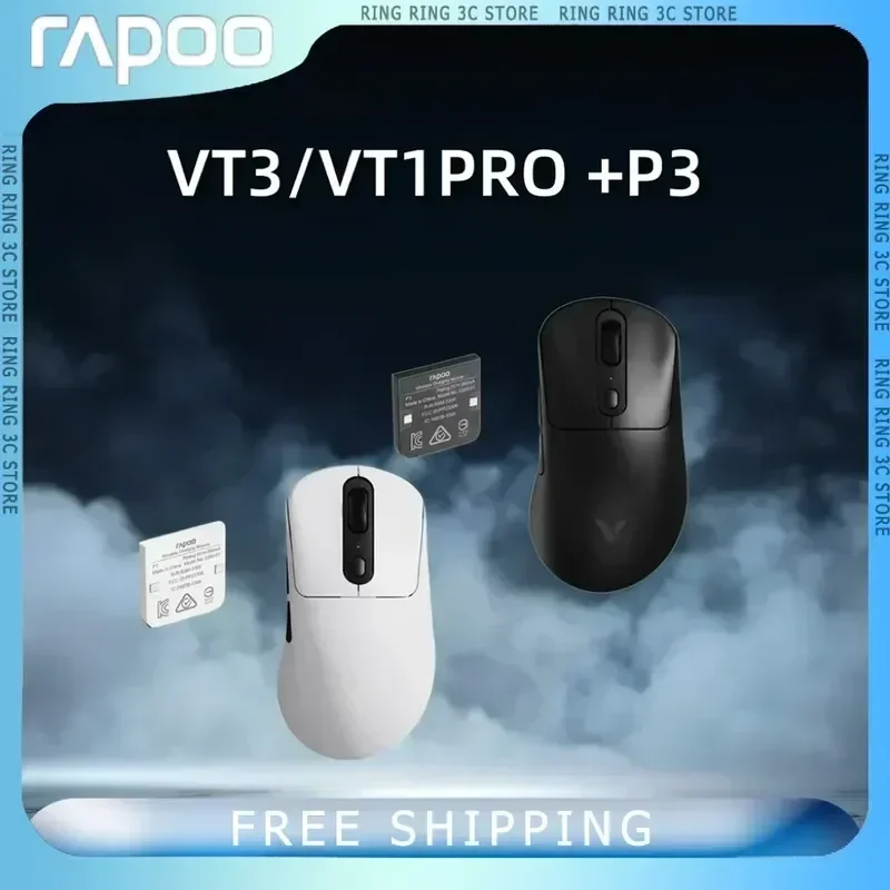 

Rapoo VT3/VT1PRO Wireles Mouse With Charging Module Ergonomics Lightweight Gaming Dual Mode Mice Laptop Office Gamer Mouse Gift