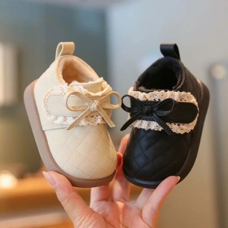 

Winter Babyshoe2025new Retrobaby Flat Bottomedsoftsoled Singleshoe Casual Child Anti Slipfashiona Singlebootsnewborn Walkingshoe