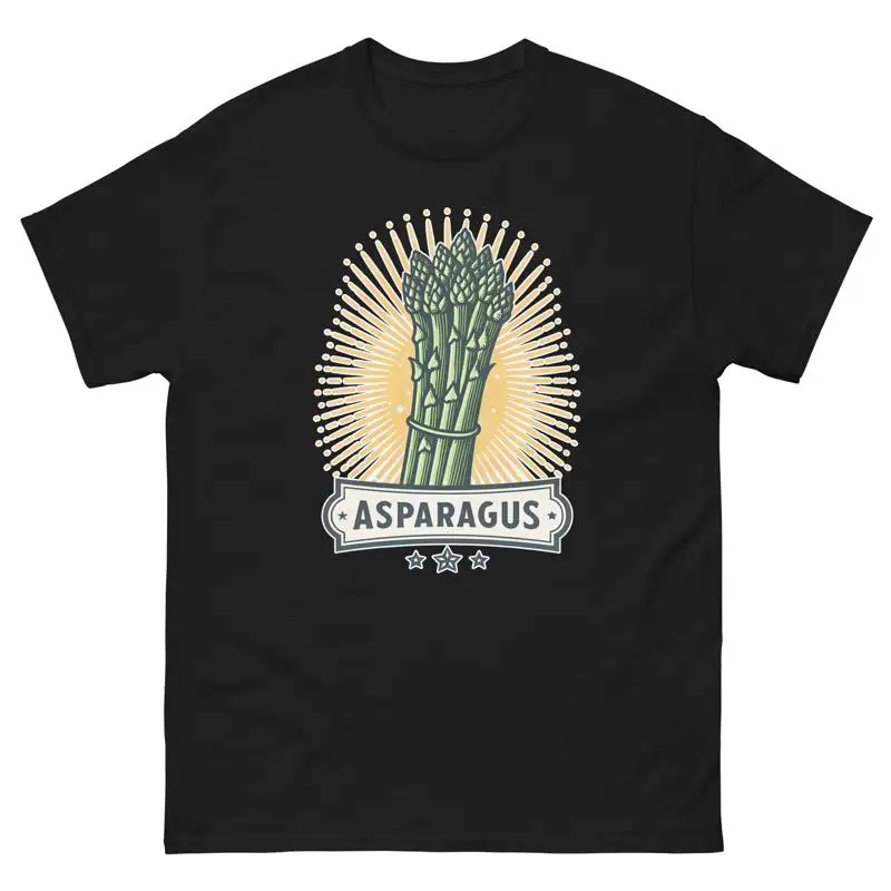 Espárragos frutas verduras comida fresca comestibles camiseta