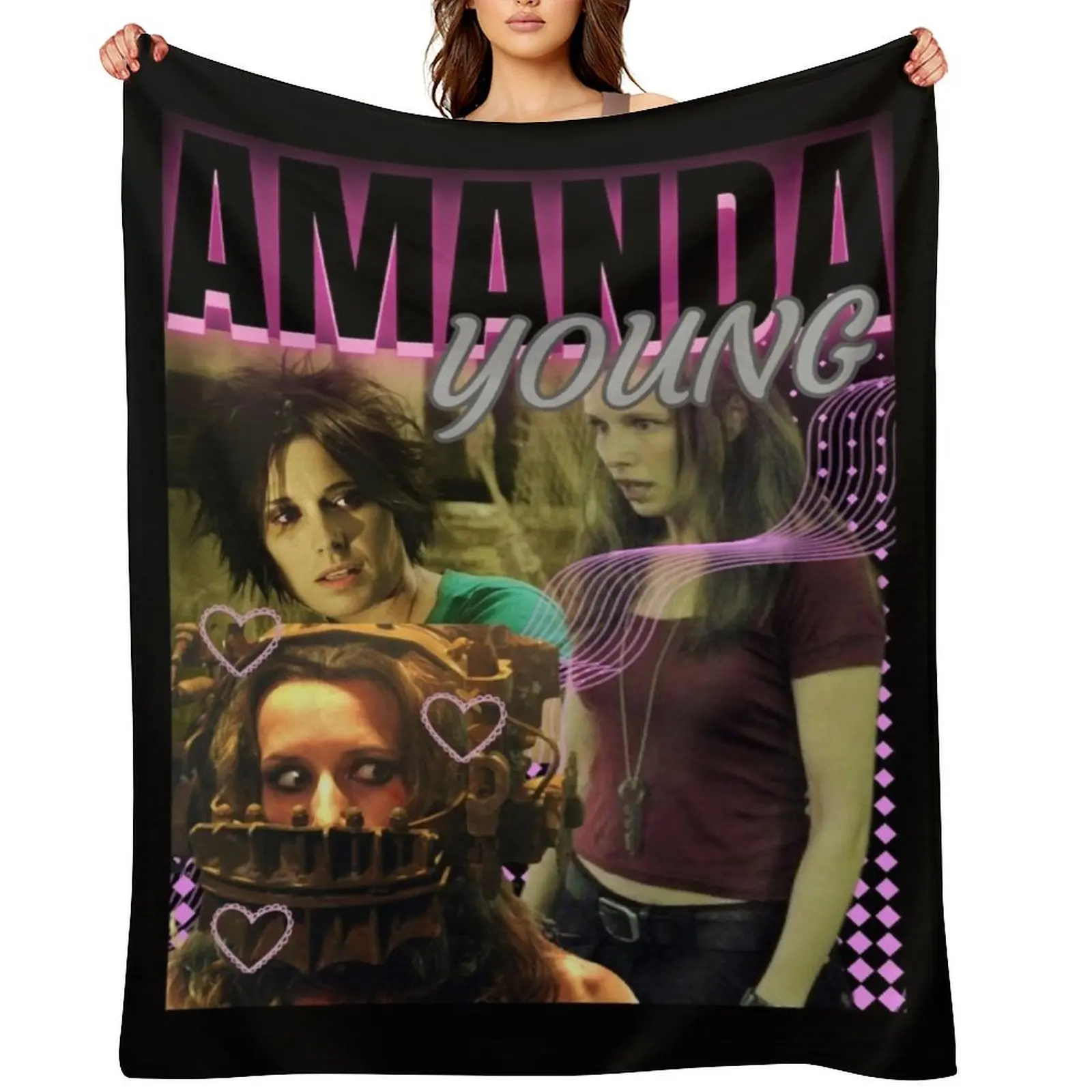

Amanda Young Saw X Jigsaw's traps Throw Blanket Plush Personalized Gift Beach christmas decoration Blankets