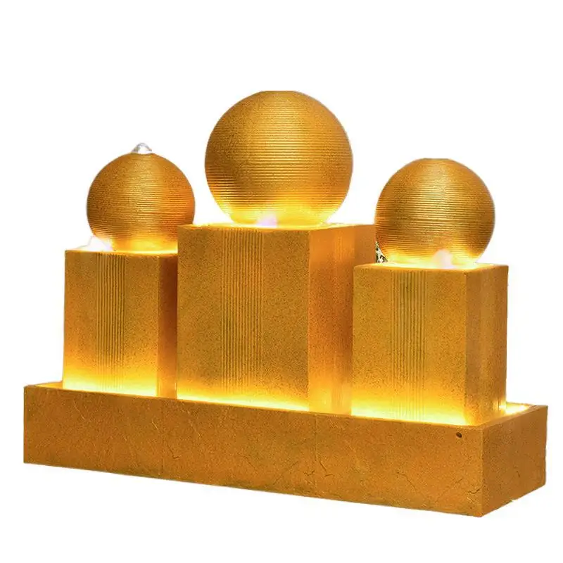 Feng Shui Ball Water Generating Money Ornament Outdoor Large Floor Fountain Courtyard Water View Hotel Lobby Decoration
