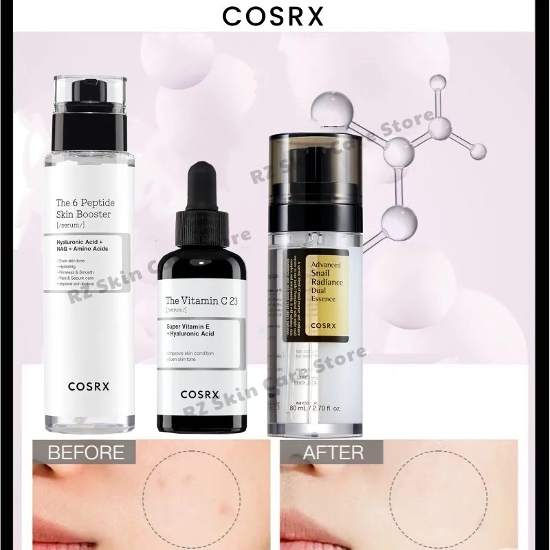 

Cosrx Original Products 6X Peptide Booster Toner Serum Advanced Snail Radiance Dual Essence Anti Aging Pure Vitamin C 23% Serum