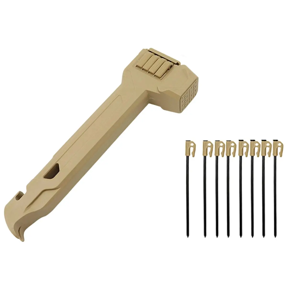 【CYBER MONDAY】Multi Camping Hammer / Tent Peg Hammer Outdoor Camping Tent Tool -Ground Dinghammer, Pull & Open Bottle Feature