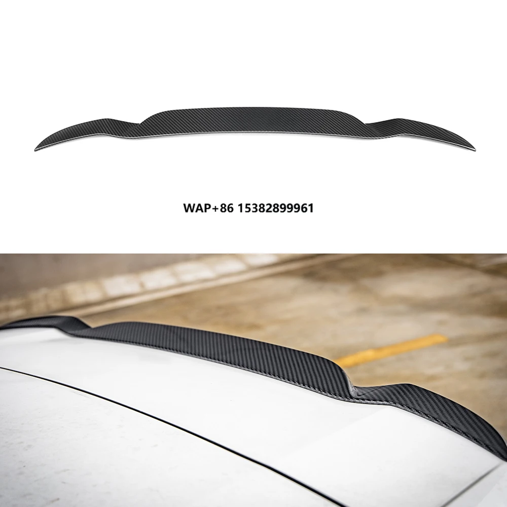 

SOOQOO IX3 G08 BEV SQ Style Carbon Roof Spoiler Car Rear Bumper Spoiler