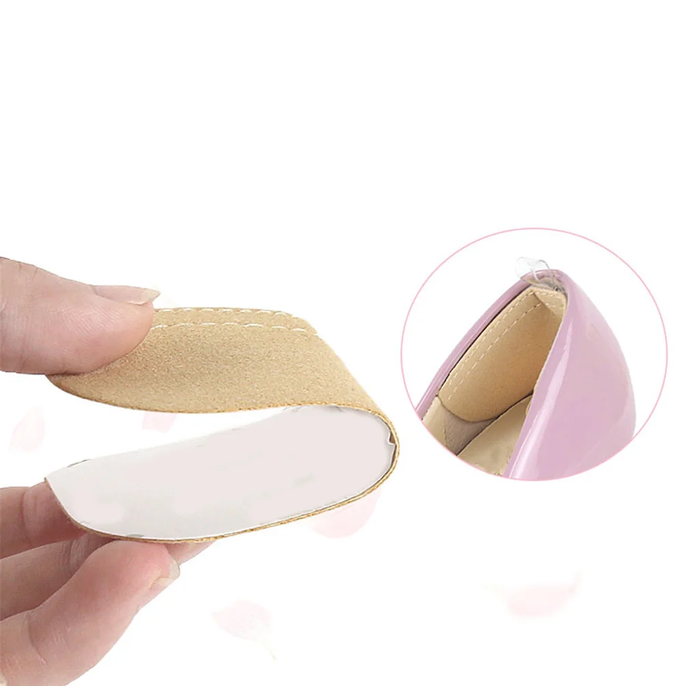 2Pairs Hak Grips Anti-Slip Pads Demping Hak Protector Voorkomen Blaren Likdoorns Voeten Pads voor Schoenen Zwart abrikoos