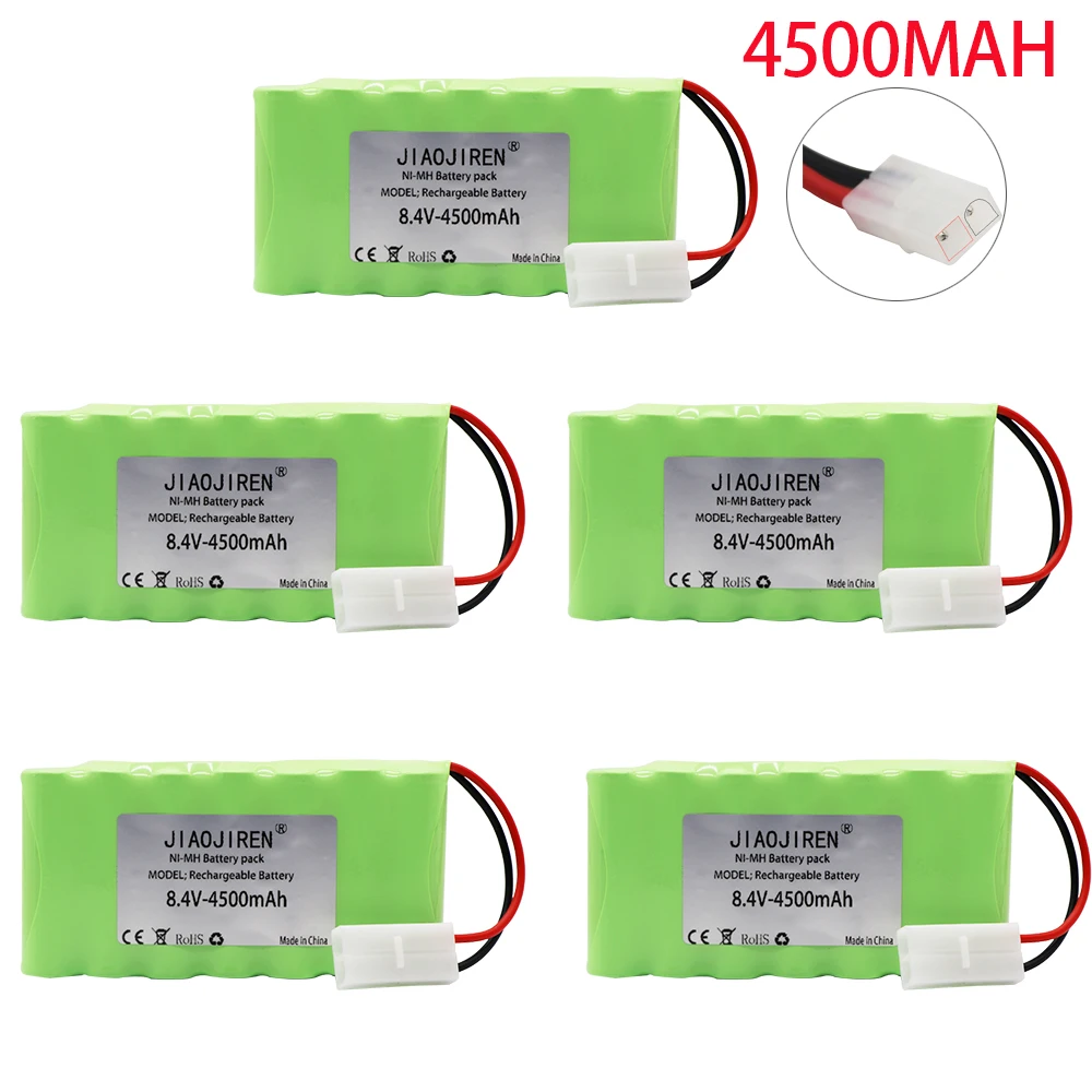 

8.4V 4500mah NiMH Battery For Rc toys Car Tanks Trains Robot Boat Gun upgrade battery Ni-MH AA 2400mah 8.4v Rechargeable Battery