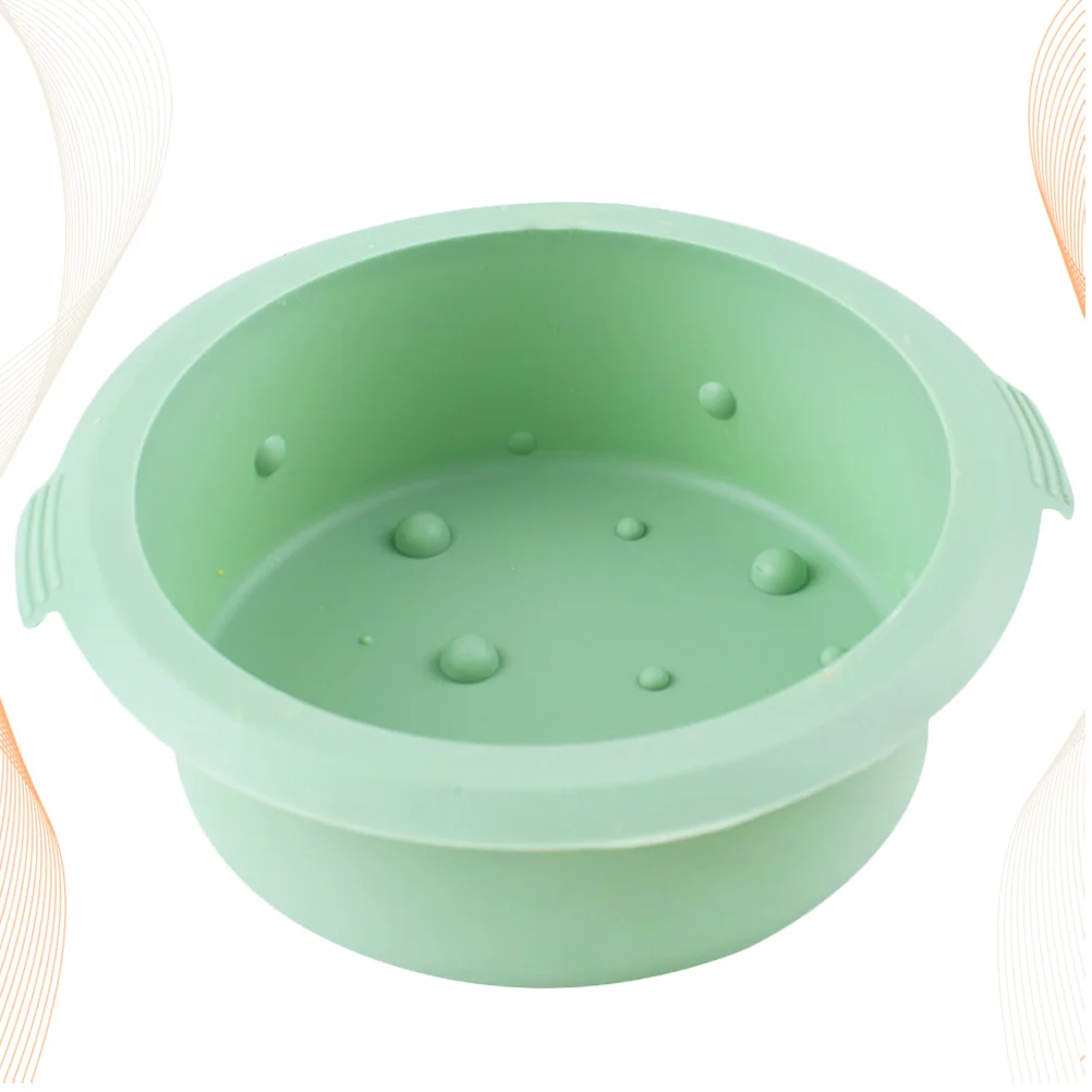 

Light Green Silicone Baking Mold Soft Reusable Non-Stick Cake Mold for Cheesecake Mousse Chocolate Cookie Candy Baking