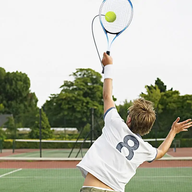 Tennis Practice Rebounder Solo Tennis Training Equipment Practice Equipment For Kids Beginners Includes Storage Bag Base Ball