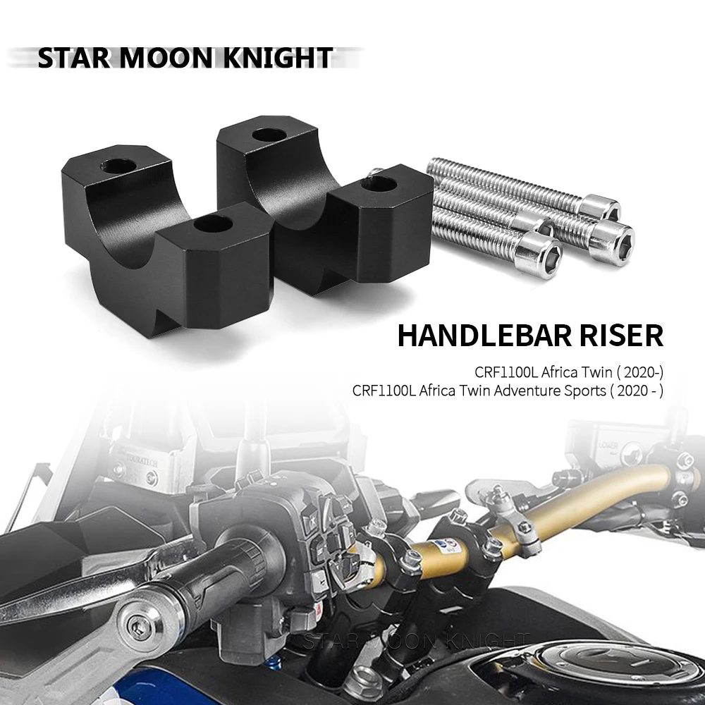 For HONDA CRF1100L Africa Twin Adventure Sports CRF 1100 L Motorcycle Handle Bar Riser Clamp Extend Handlebar Adapter Mount