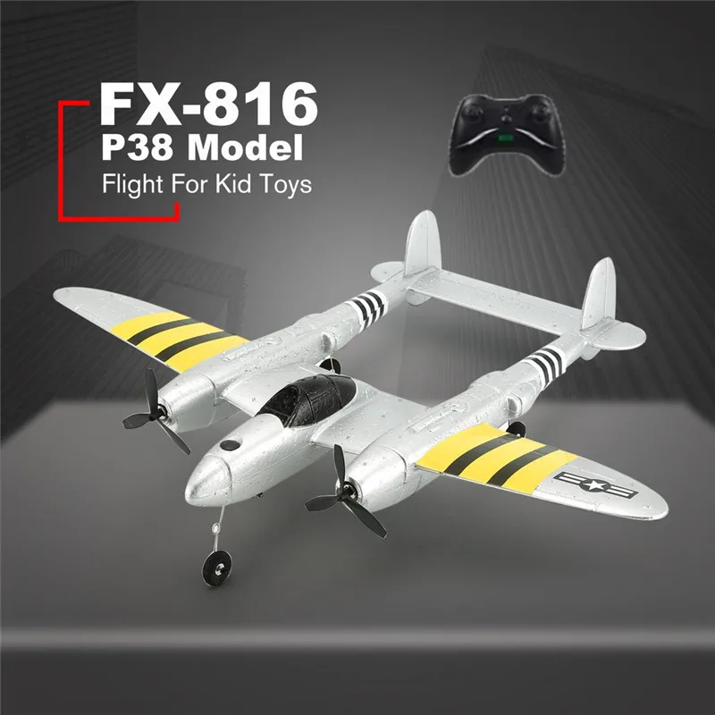 RC Plane P38 Airplane Model Outdoor Flight Aircraft EPP material Fixed Wing High Speed Remote Control RC Toy Kid Best Gifts