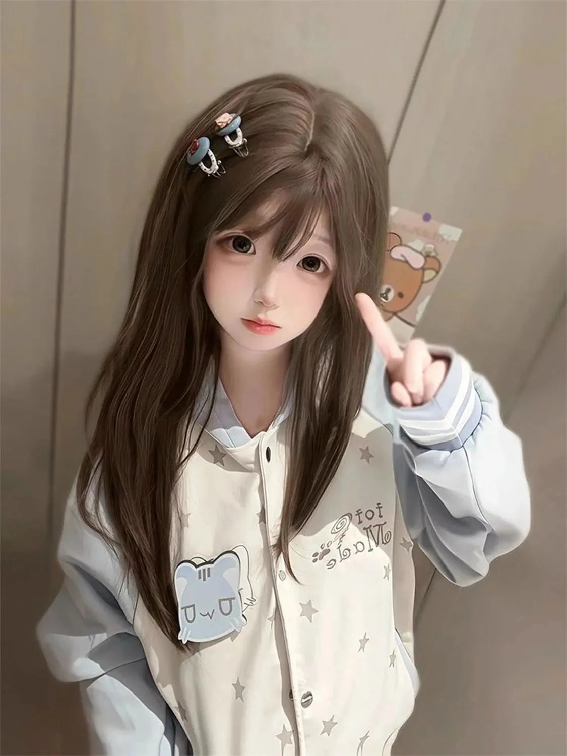 

Толстовка с милыми ушками Magic Sti, женская осенне-зимняя теплая длинная све, свободная посадка, милая верхняя одежда Sle Faion, топ