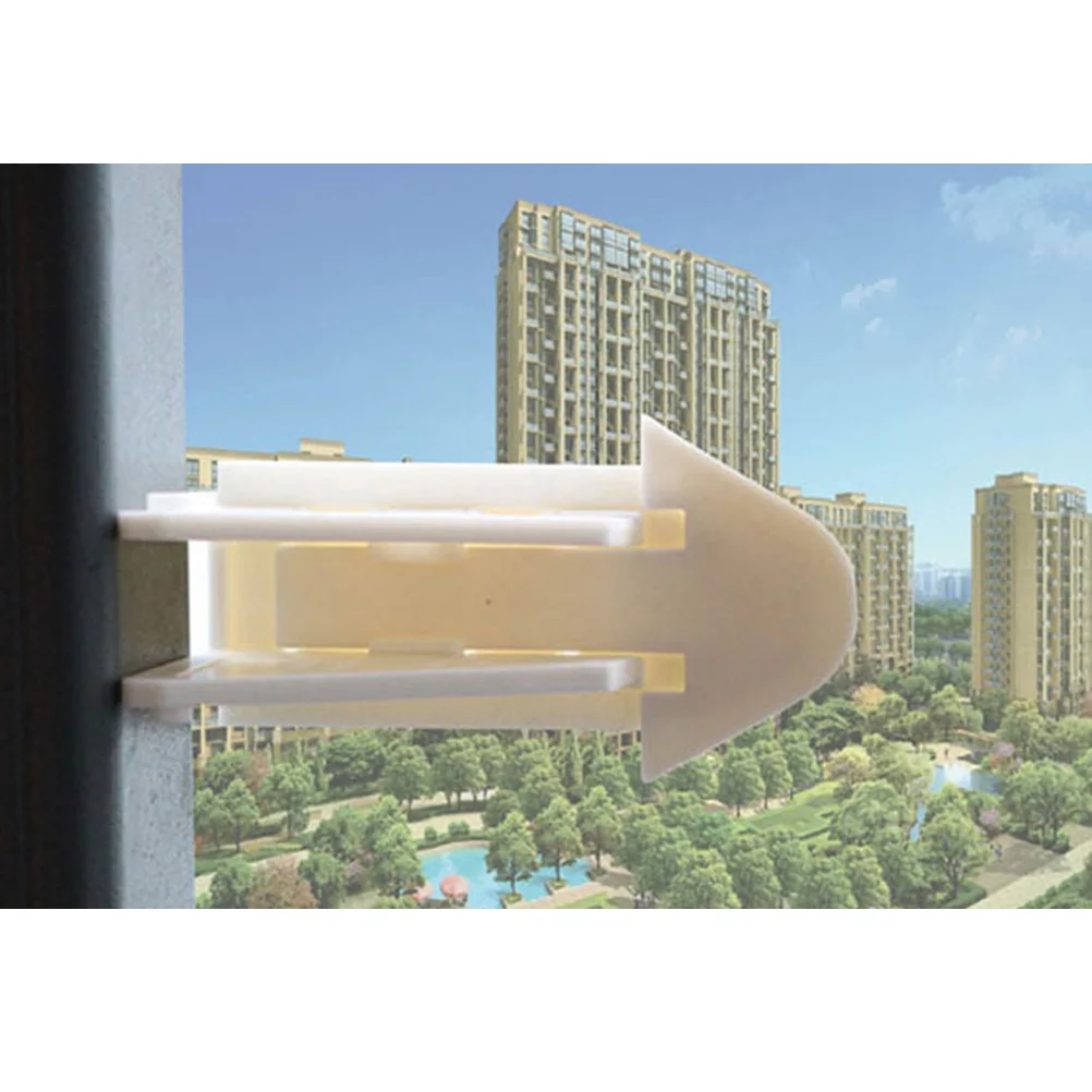 3 قطعة أقفال الأبواب للأبواب المنزلقة أقفال مقاومة للأطفال مع أجنحة جانبية سهلة التركيب تصميم قابل للطي للاستخدام المنزلي لسلامة الطفل #1