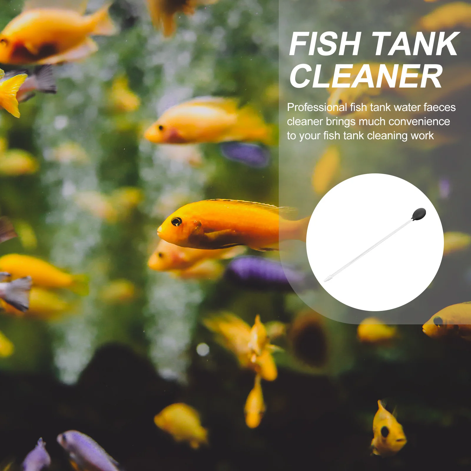 

Fish Tank Cleaner Professional Siphon Device Easy Install Operate Time Saving Water Change Tool Household Aquarium Supplies