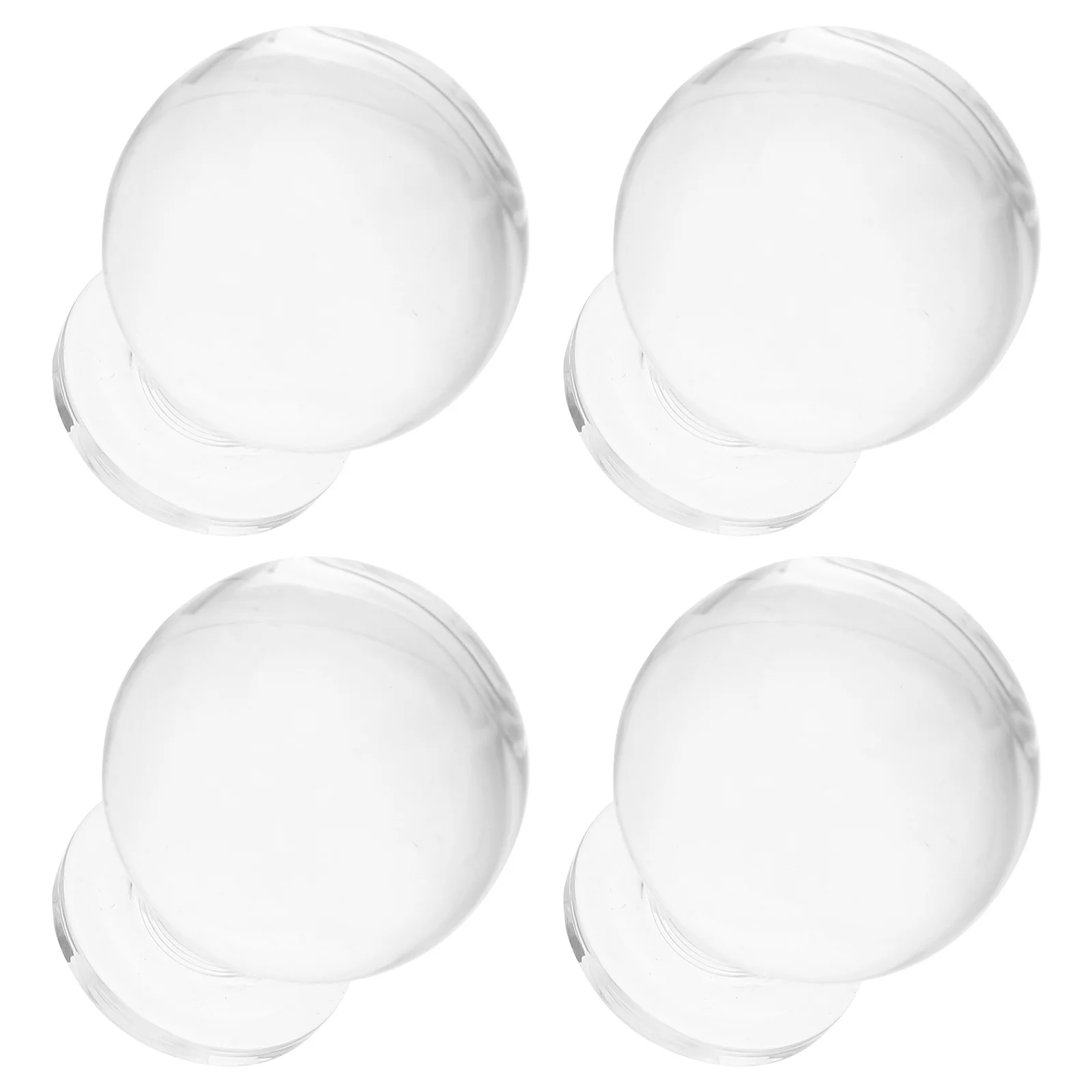 

12pcs Transparent Acrylic Drawer Knobs Clear Ball Cabinet Handles Modern Round Furniture Pulls For Wardrobe Closet Cupboard