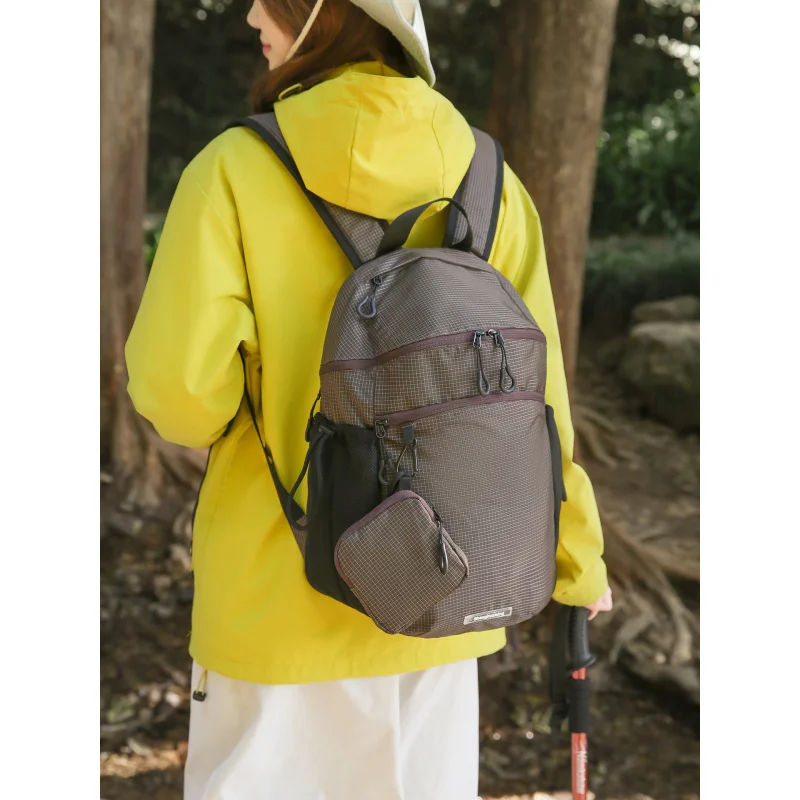 

Oxford cloth plaid backpack for women, lightweight, large capacity, suitable for outdoor travel and commuting, simple casual tra