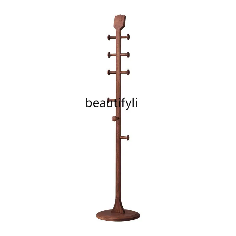 Solid Wood Hanger Floor Bedroom Coat Rack Household New Chinese Vertical Ultra Narrow Clothes Rack