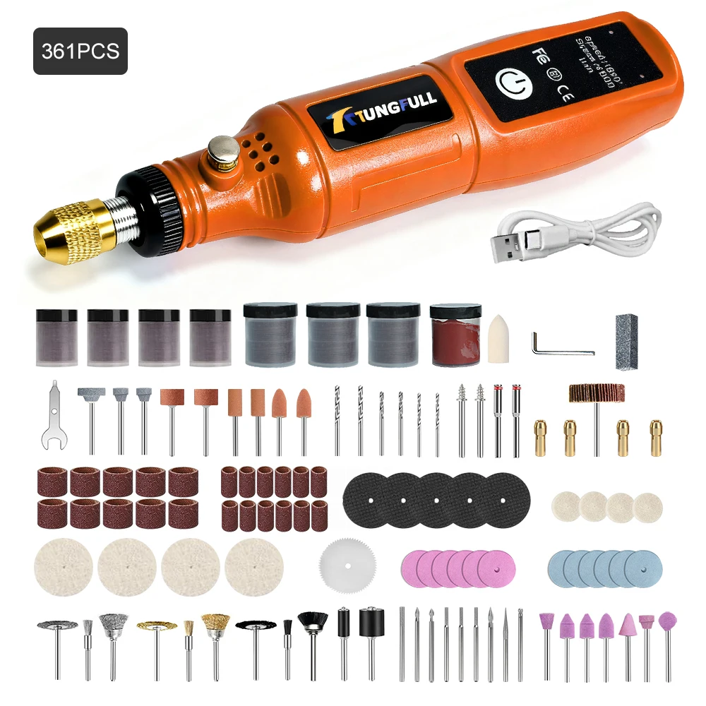 

Mini Cordless Rotary Tool Handheld 3.7V Electric Drill Power Tool for Engraving, Sanding, Polishing, Carving, Cutting, DIY