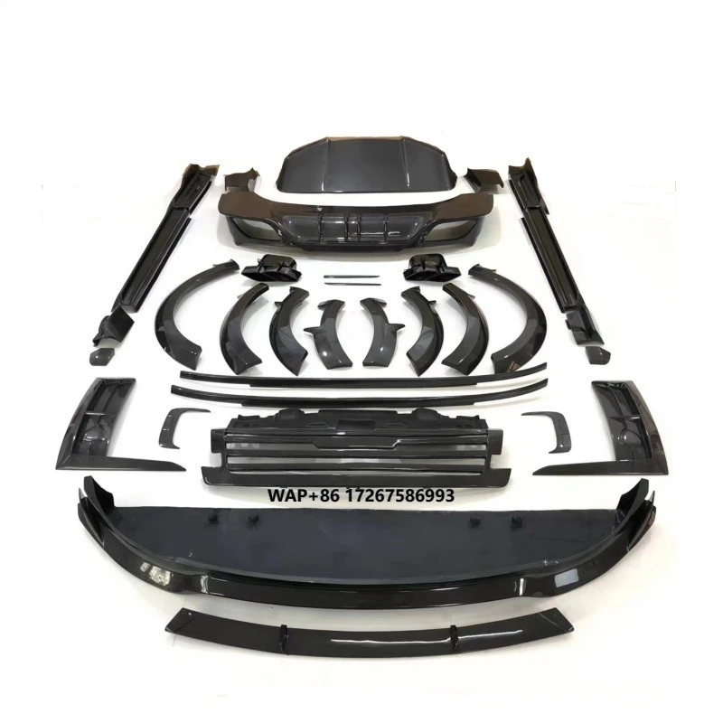 Carbon Fiber Body Kits Fit for RR  2022-2024 Year to M Style Carbon Fiber Car Bumper With Bonnet Body Kits for Vogue