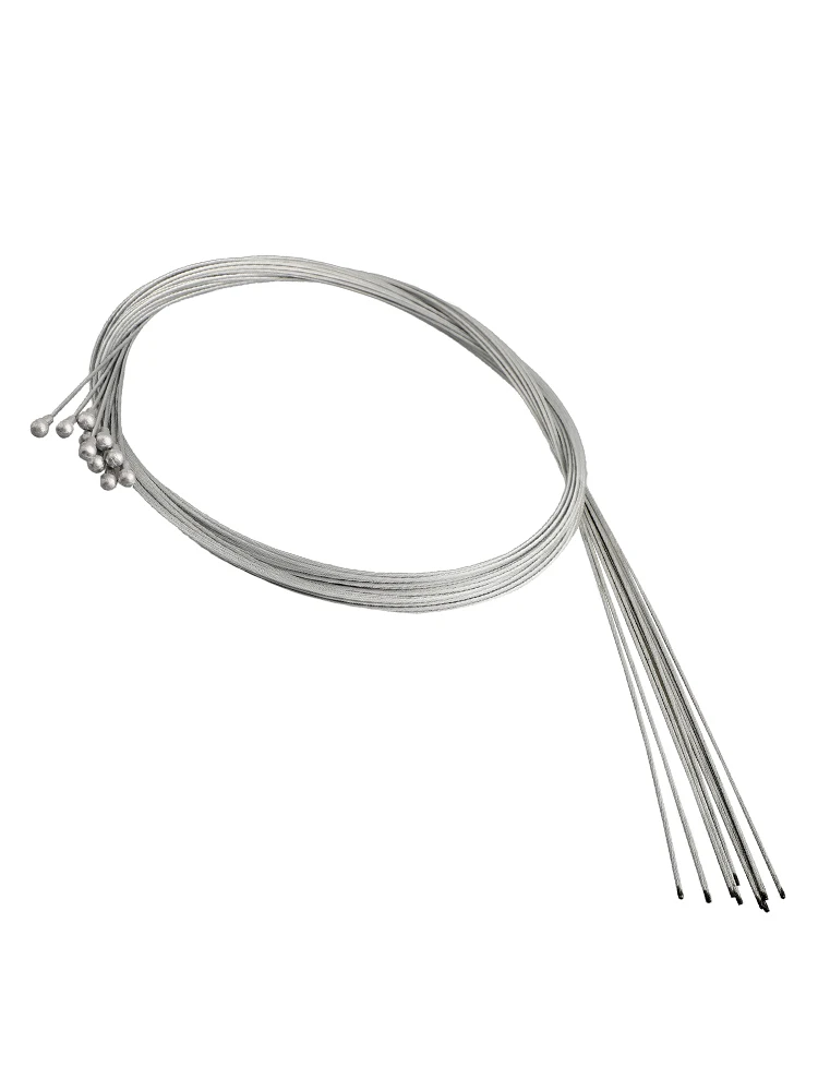 Road Bike Brake Cable Set – 10 Stainless Steel Cables – Pear End 15*1700mm Length – Precise Braking Guaranteed