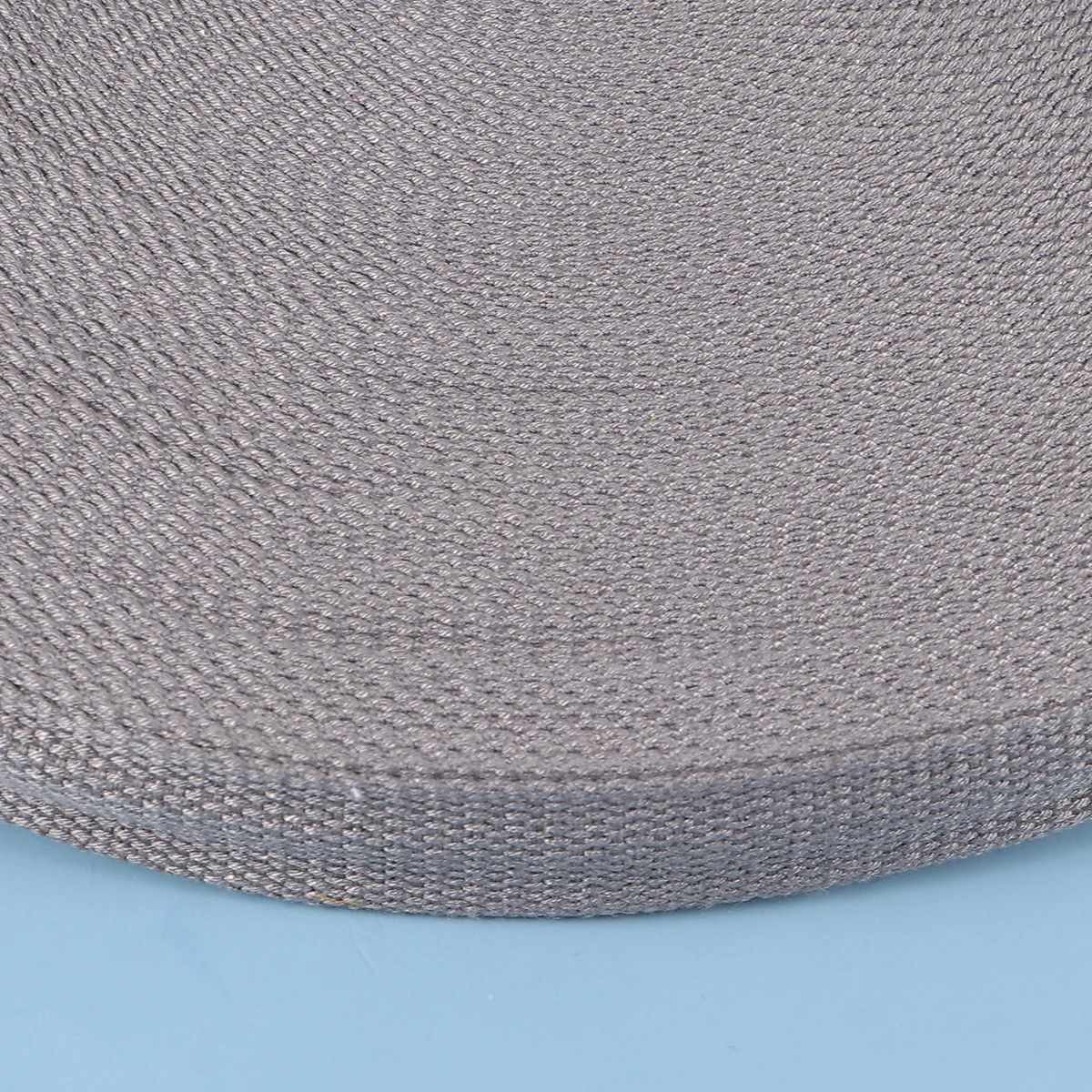 

2.5cm Width DIY Clothes Woven Strap Bag Strap Fashion Hat Shoes Strap Cross Body Bag Accessory (Light Grey, 45m/Roll, 50 Yards)