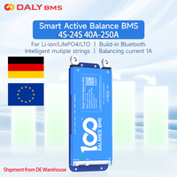 Daly Smart BMS 4S 12V 8S 24V 10S 13S 16S 48V 40A 80A 100A 150A 200A 250A  1A Active Balancer Built-in Bluetoothfor Sola EV