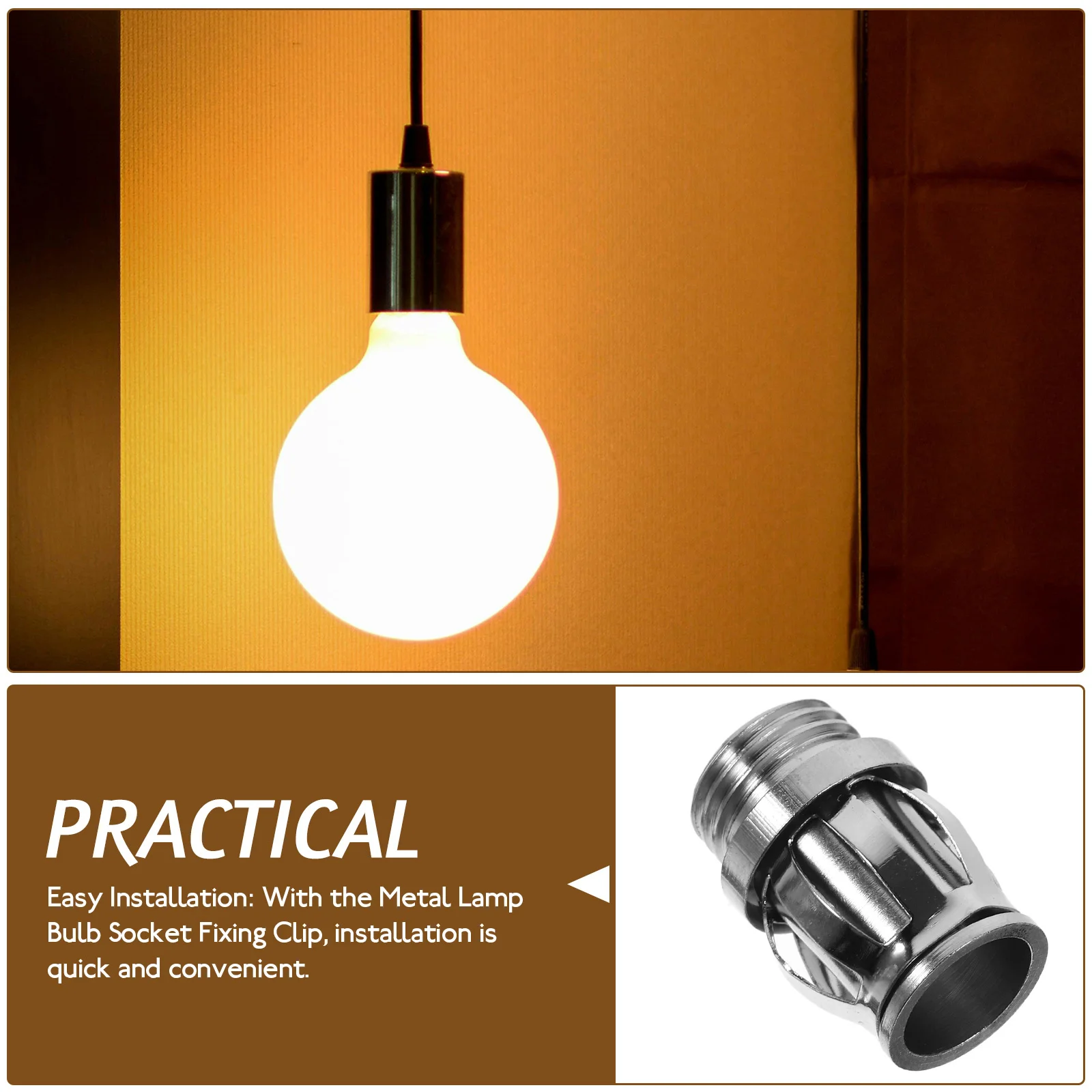 

10Pcs G4 Socket Base Fasteners M10 Threaded Metal Light Fixture Clips Secure Bulb Mounting Ideal for Indoor Outdoor Use