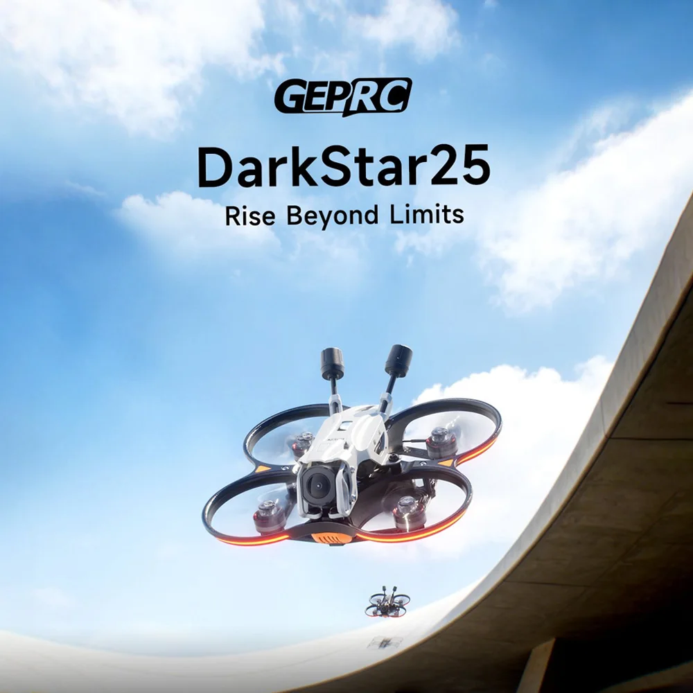 GEPRC Darkstar 25 O4 Wide with GPS 2.5‑Inch Lightweight FPV Racing Drone Kit for Freestyle Quadcopter