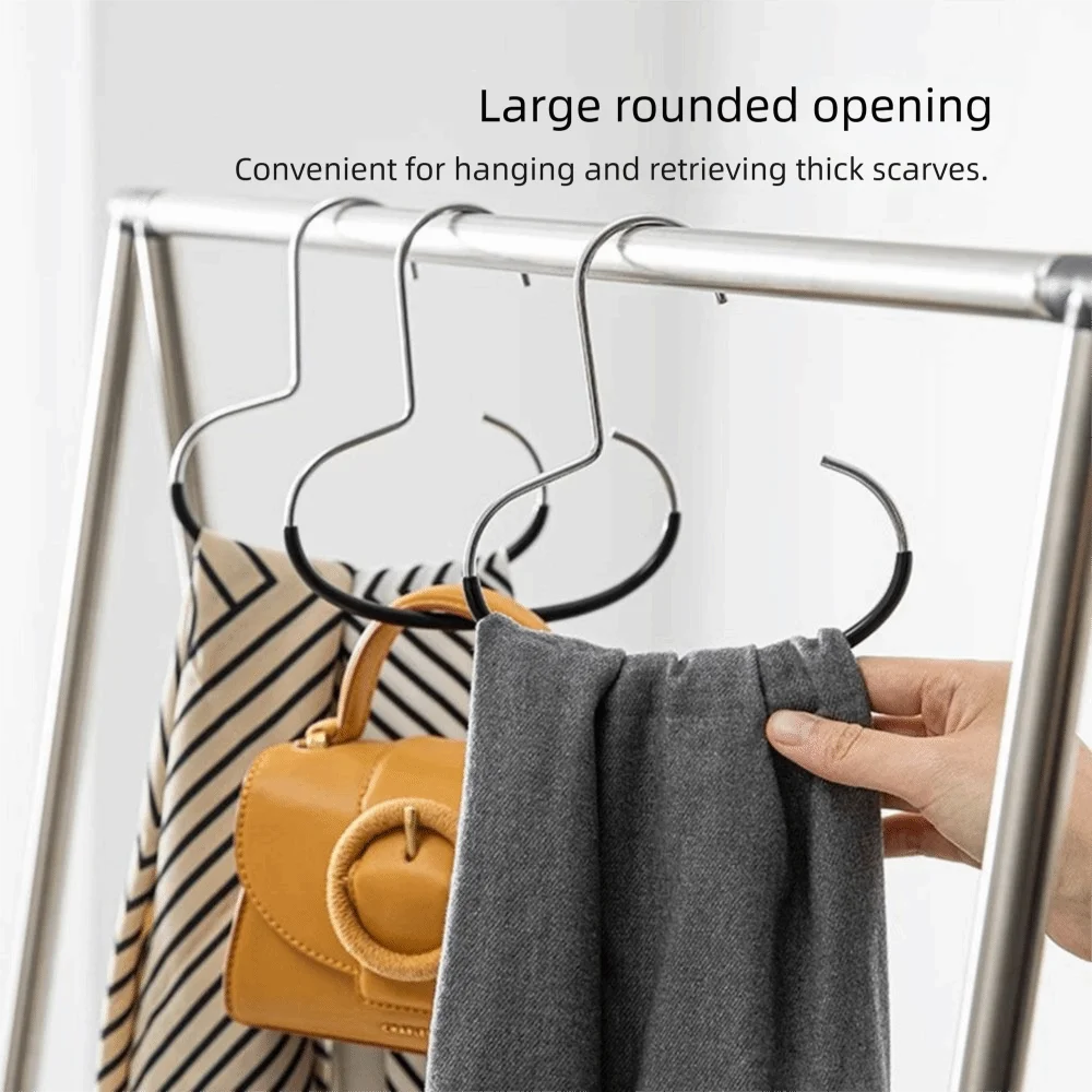 5Pcs Non-Slip Hat Hanger Metal Durable Hanging Hat Organizer Rack Multi-Purpose Space-Saving Creative Hat Ring Hook Dormitory