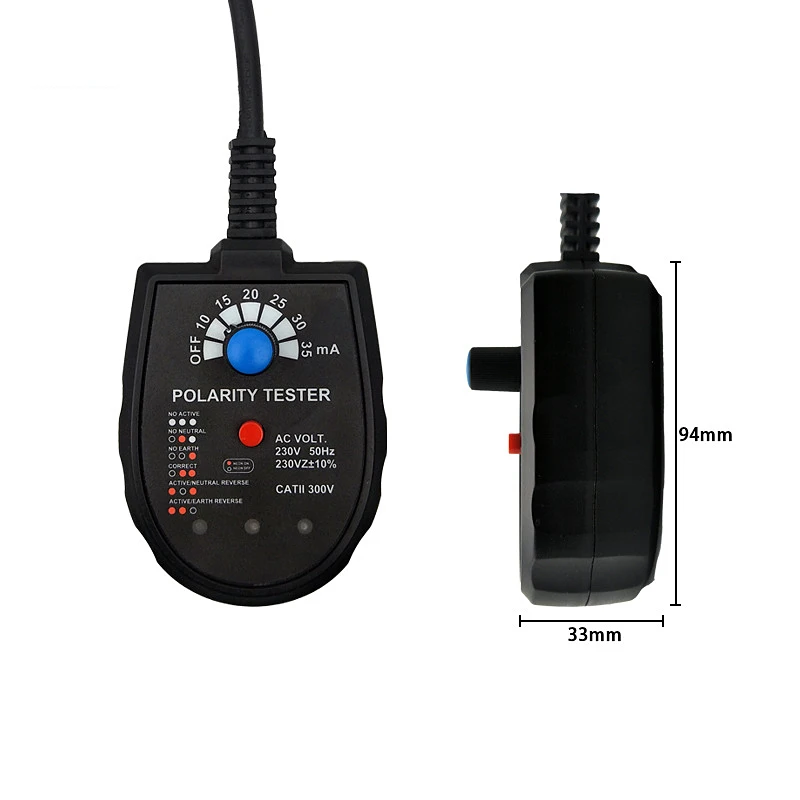 

Test Voltage Test Socket Detector Leakage Detector Polarity Tester Phase Check Plug Socket Tester Neutral Circuit Tester New