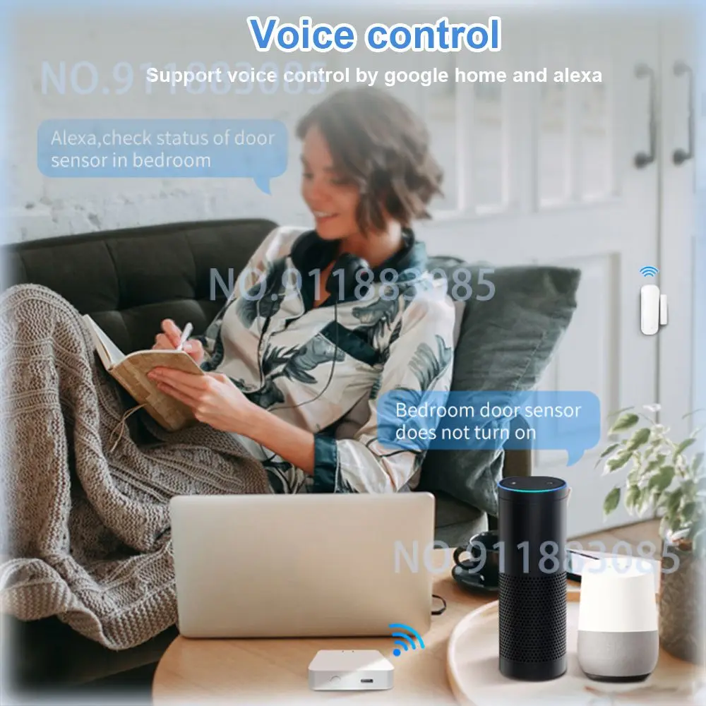 Tuya ZigBee Wireless Door Window Sensor Door Open/Closed Detectors Smart Home Security Protection APP Remote Control Alarm