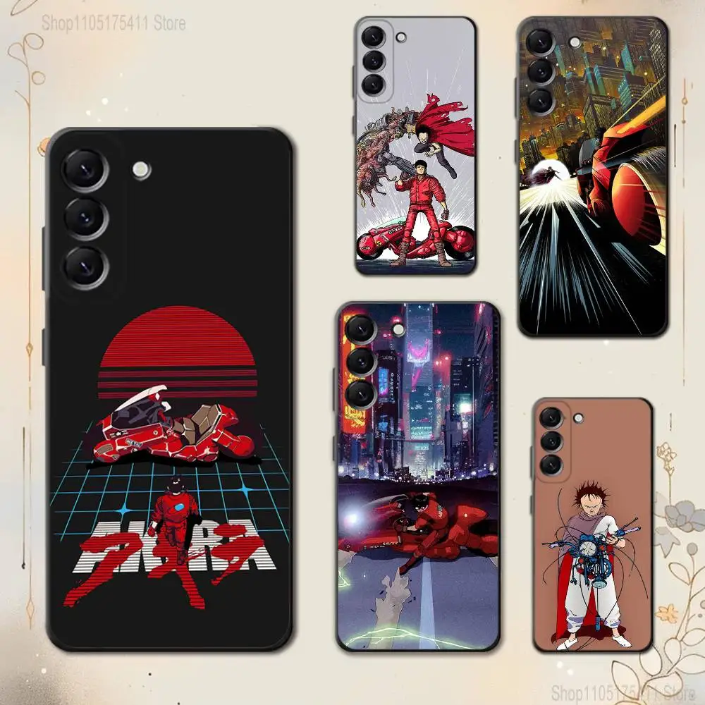 A-AKIRA Anime Cool Phone Case For Samsung Galaxy A 73,72,51,53,52,71,22,5G,Note,J7,8,9 Soft Black Cover