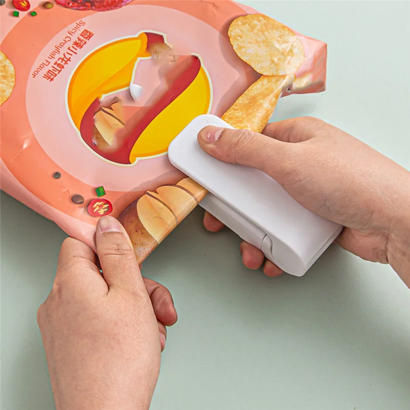 

A98E-Мини-машина для запечатывания пакетов для закусок Портативная машина для запечатывания, домашний мини-запаювач пакетов подходит для пластиковых пакетов