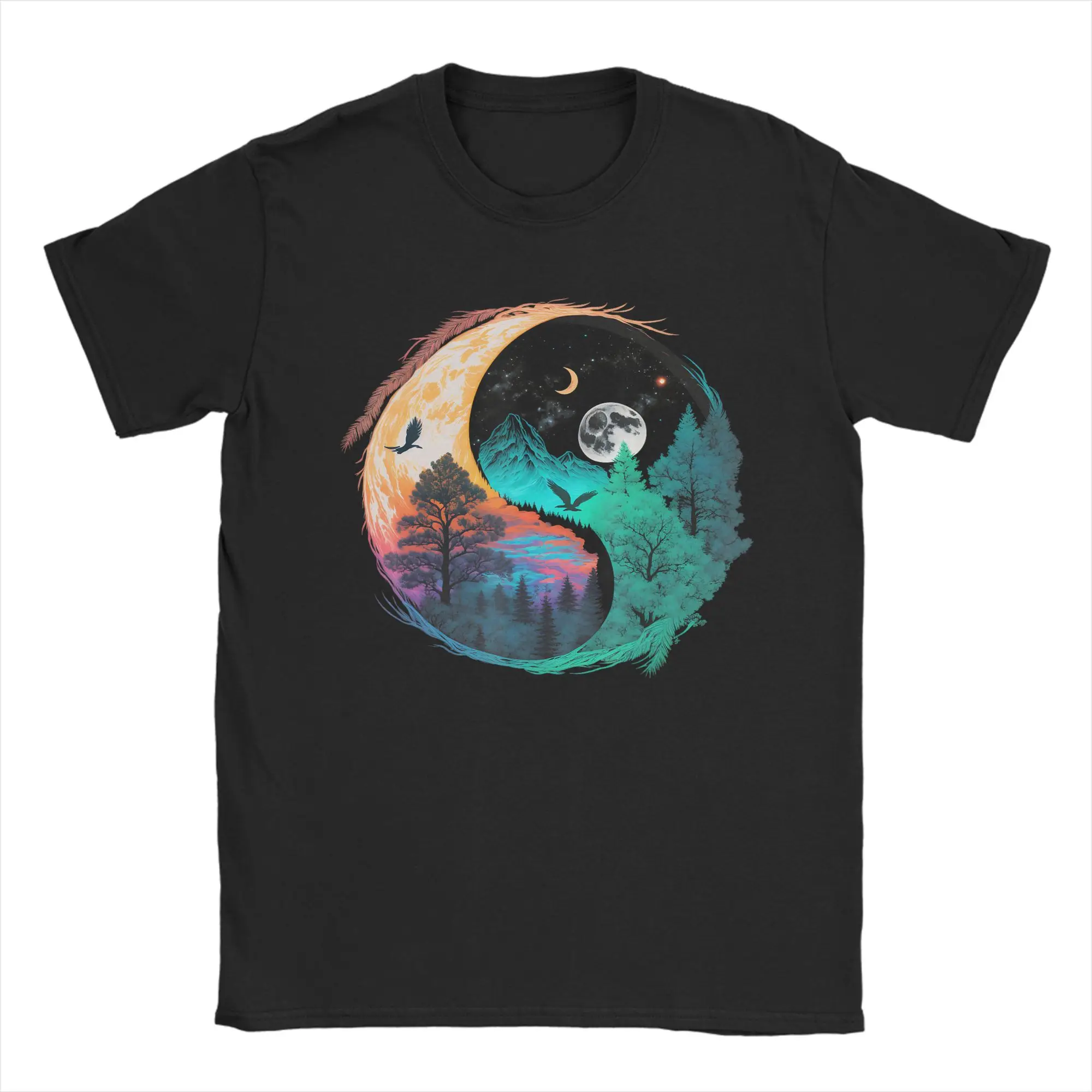 Men Tai Chi Meditation Martial Arts Zen Balance T Shirt  Cotton Clothing Short Sleeve Round Collar Tees New Arrival T-Shirts