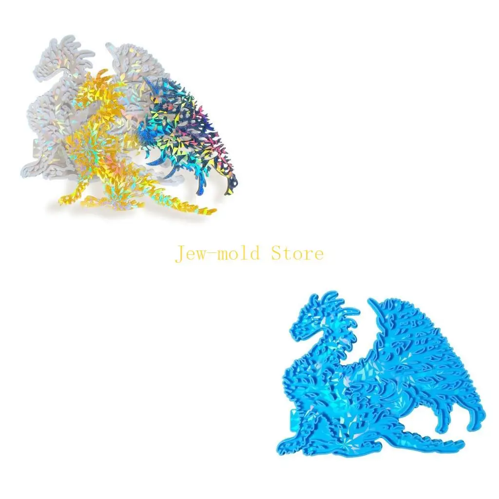 

C71B DIY Craft Molds Wall Decoration Silicone Molds Dragon Shaped Silicone Material Suitable for Wall Decorations