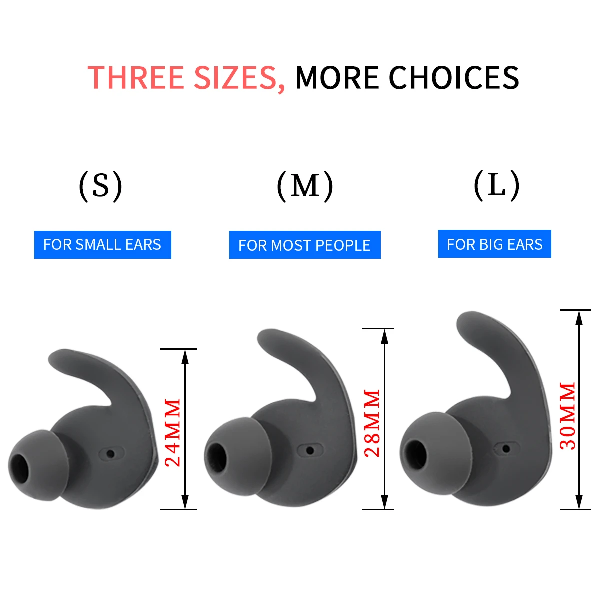 3Pairs Silicone Ear Hook for HUAWEI XSport Earbuds Earhook Sport Anti-drop Eartips Honor AM61 Bluetooth Headphone Ear Tips