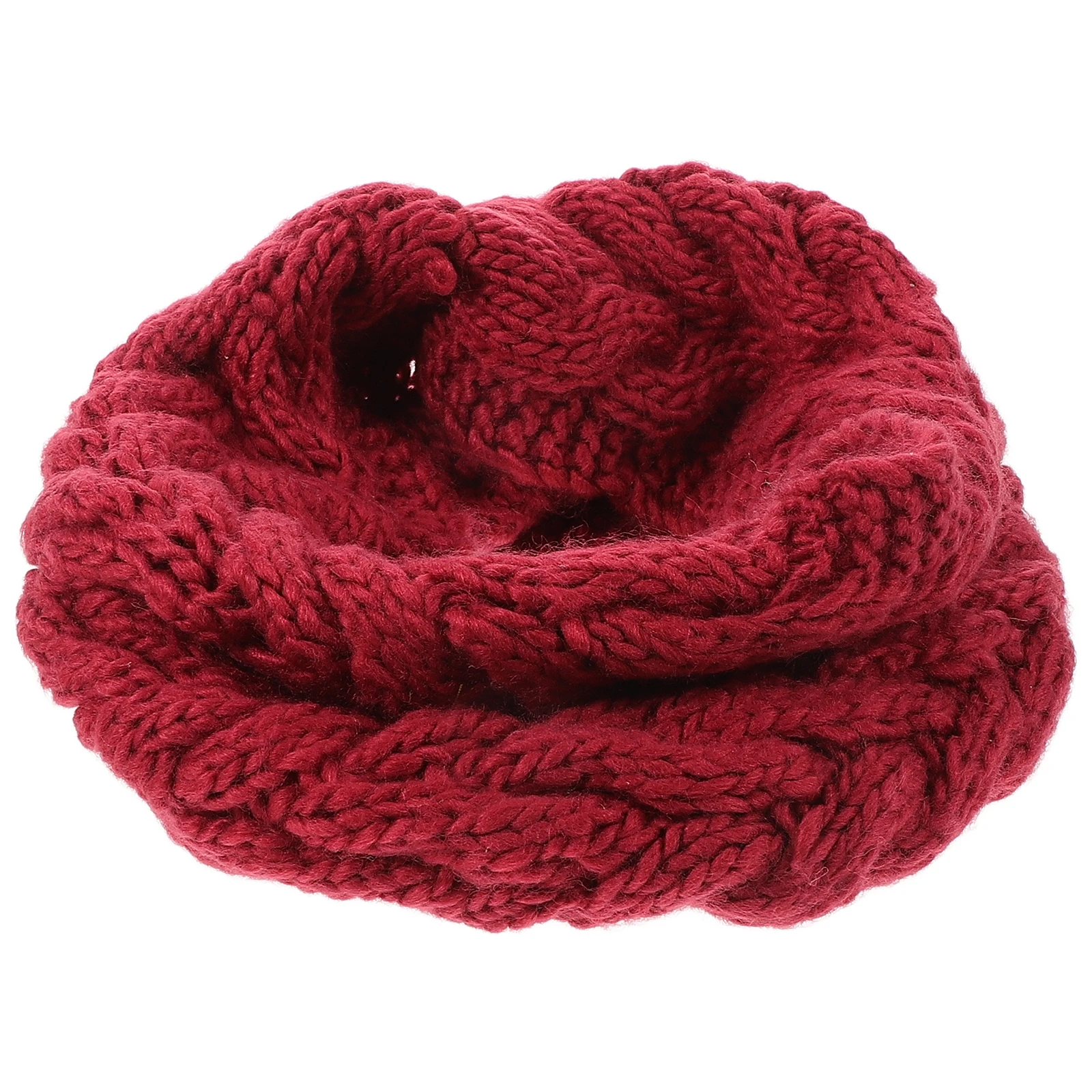 

1pc Thick Wool Scarf Chunky Cable Knit Gaiter Soft Yarn Warm Cold Seasons Stylish Design Fashionable Focal Point Outdoor Travel