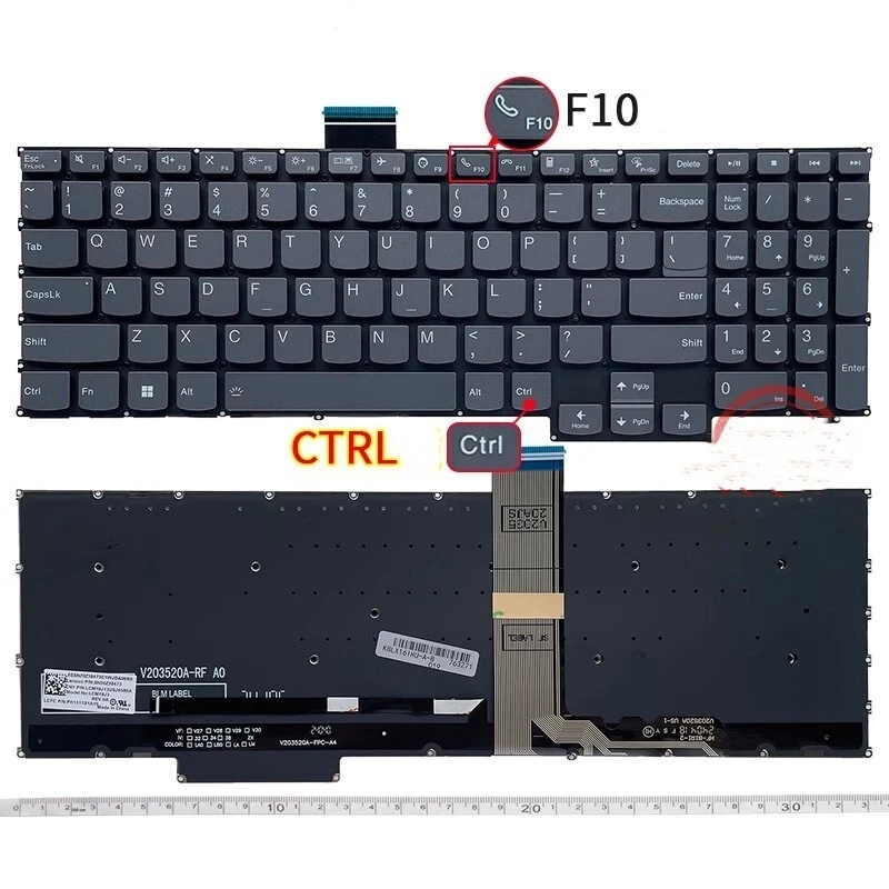 

LL+ New for Lenovo ThinkBook 16 G4+ ARA IAP ThinkBook 16p NX ARH US Backlit Keyboard