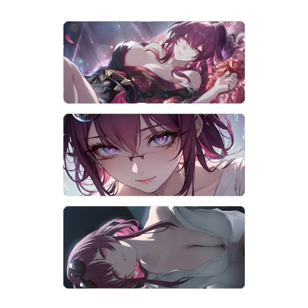 game fantasy H-Honkai Star Rail Kafka Mouse Pad Mousepad Large Gaming LockEdge Thickened PC Table Desk Mat