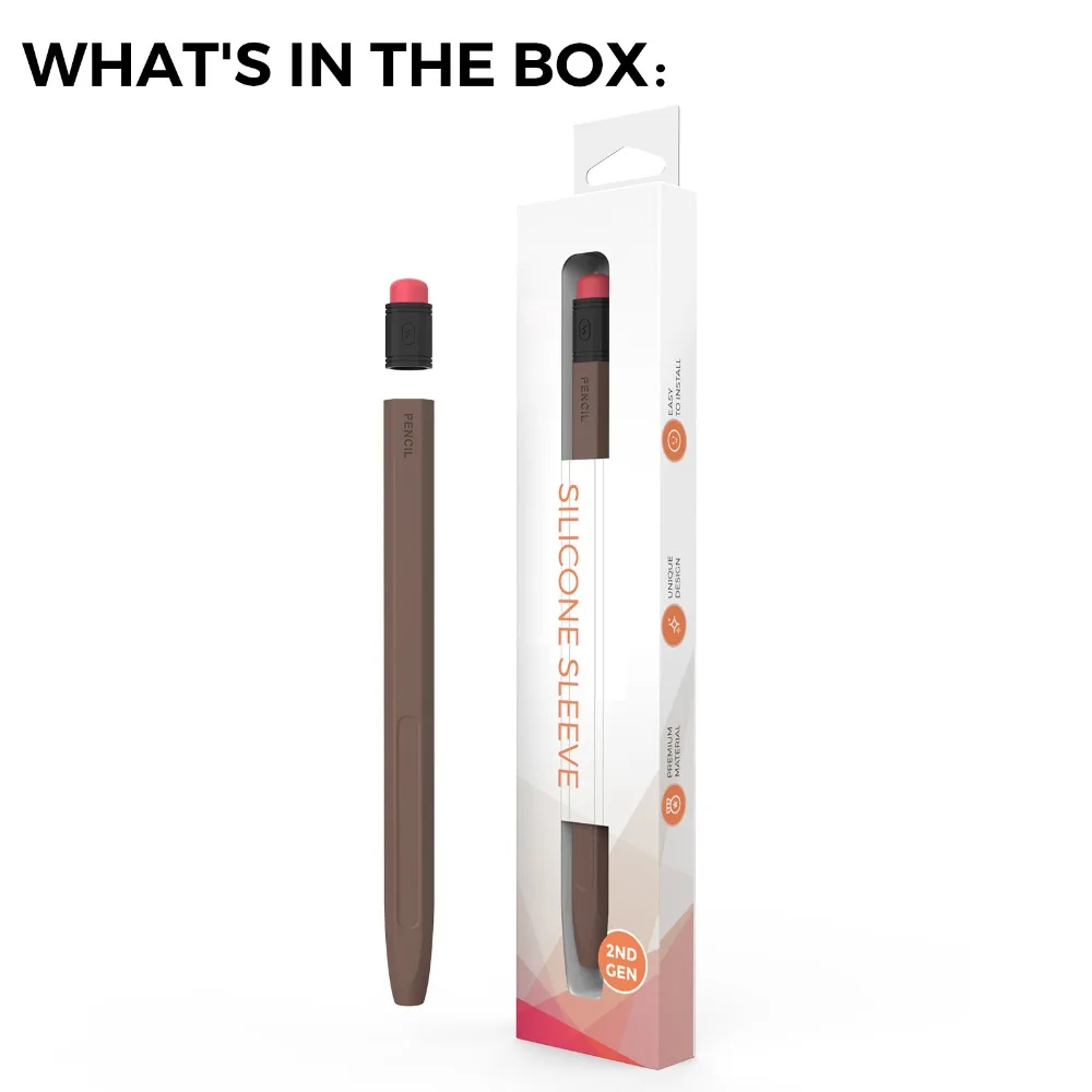 

Silicone Tablet Pencil Case Anti Slip Shockproof Stylus Sleeve Waterproof Ergonomic for Apple Pencil Pro/2