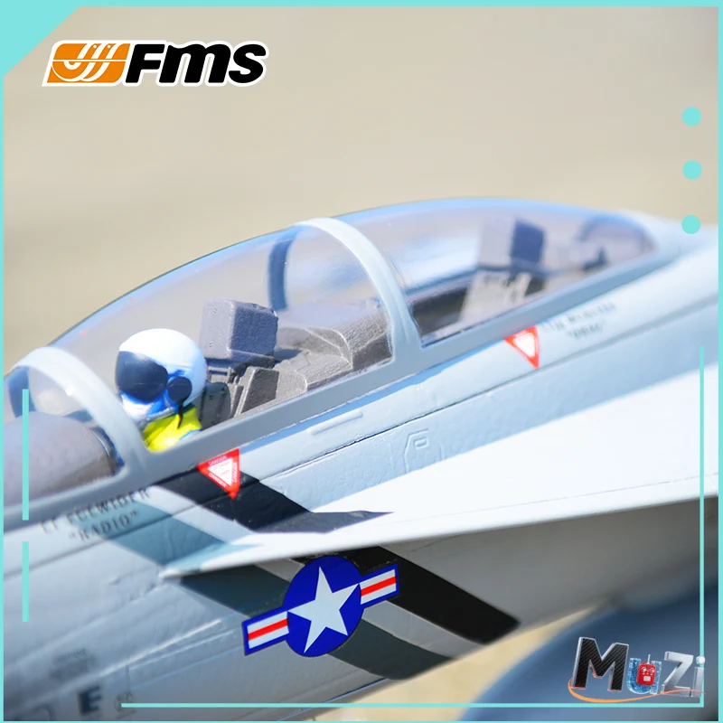 

RC FMS 70mm Ducted F/A-18 Bumblebee Model Aircraft Assembled Foam Fixed Wing Large Electric Remote Control Aircraft Fighter F18