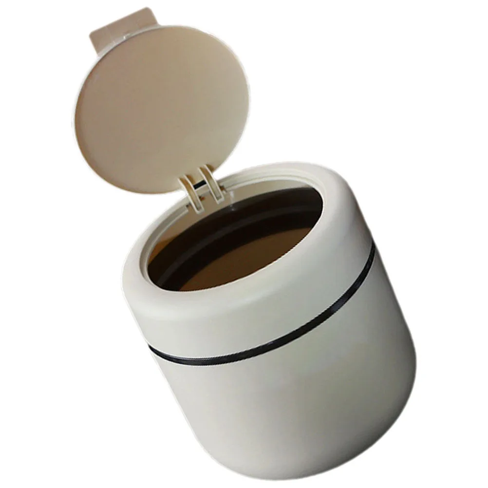 

Compact Desktop Trash Can Mini Garbage Bin Easy Open Clamshell Lid for Home Office Desk Trash Can Garbage Container